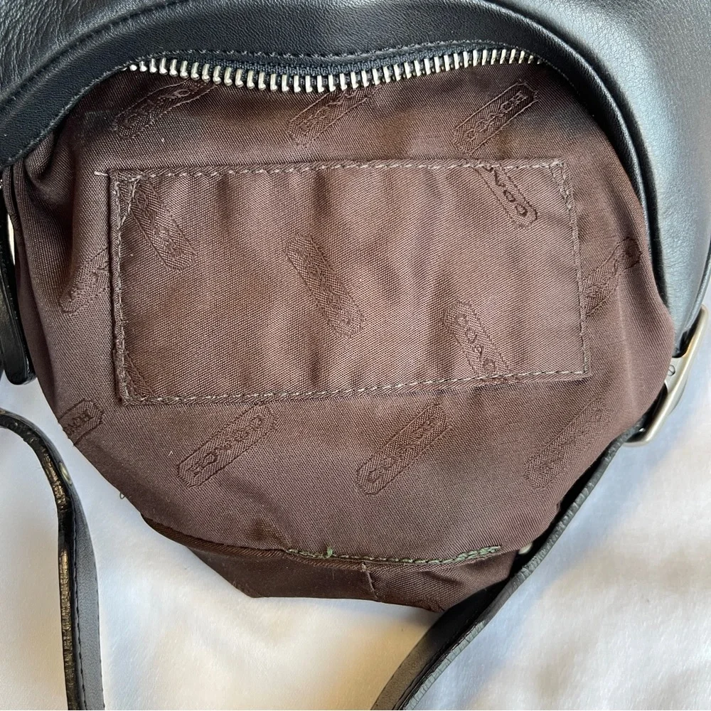 SOLD 🔴 Coach bag zoe 9593 black leather bag vintage RARE shoulder bag - Picture 11 of 17